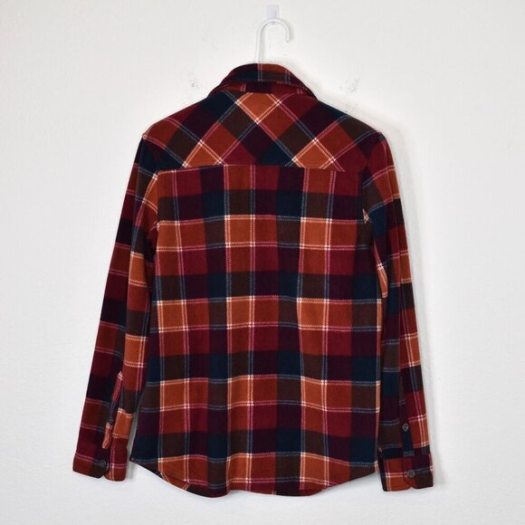 Freedom Foundry Mens Plaid Fleece Button Down Shirt Shacket Sz S Western Outdoor - Picture 8 of 16